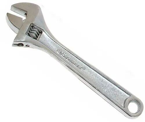 Crome plated Adjustable wrench, Size : 6 Inch