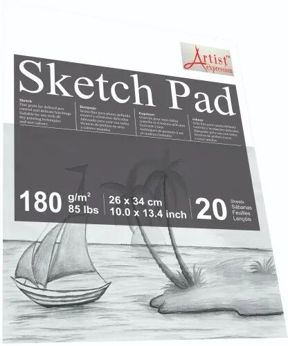 Sketch Pad, Color : White
