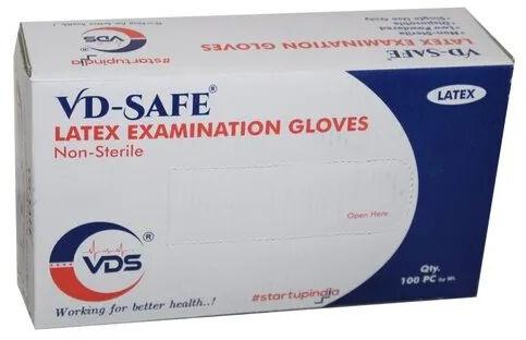 Plain latex examination gloves, Packaging Type : Box