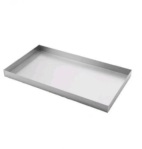 Silver Rectangular Aluminium Baking Tray