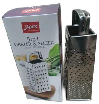 Stainless Steel Kitchen Grater Slicer, Color : Silver