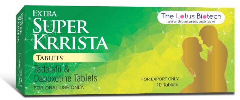 Extra super krrista tablet, Packaging Type : Box