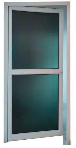 UPVC Single Glass Door, Frame Color : White