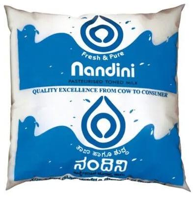 Nandini Tone Milk, Packaging Type : Packet