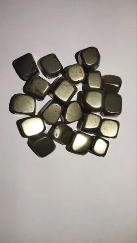 20-25mm Pyrite Tumbled Stones, Color : Golden