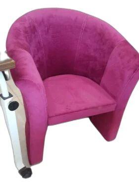 Velvet Sofa Chair, Color : orange pink