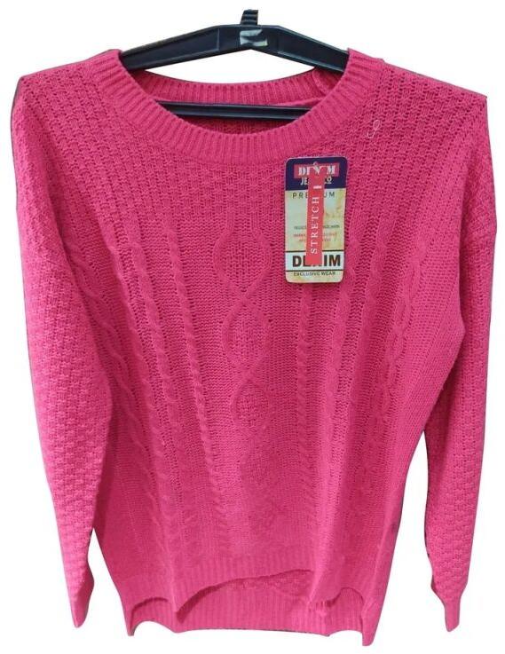 Ladies Woolen Sweater, Size : Medium
