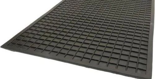 Plain rubber mats, Color : Black