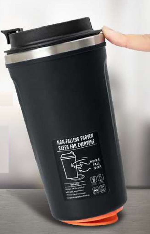 Black Round EL-MSC-10 Stainless Steel Water Bottle, Storage Capacity : 350 ml