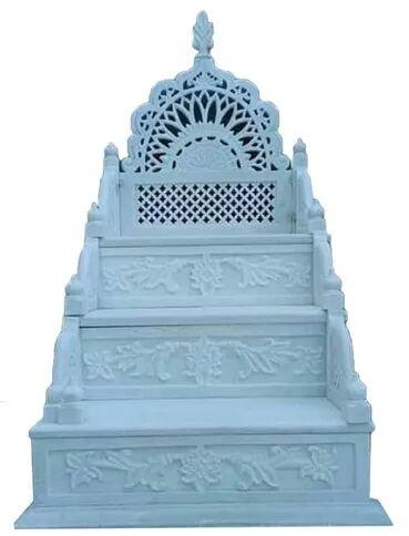 Carved Marble Masjid Mimber, Color : White