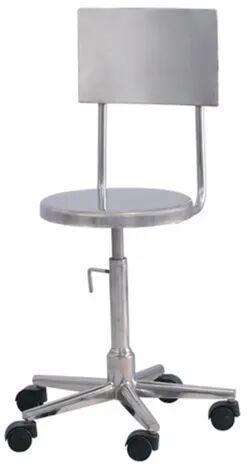 SS Revolving Chair, Color : Silver