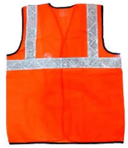 Polyethylene Safety Reflective Jacket, Color : Orange