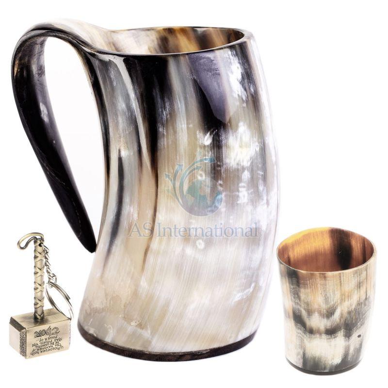 Polished Plain Horn Drinking Mug, for Drinkware, Gifting, Home Use, Feature : Attractive Pattern, Decorative