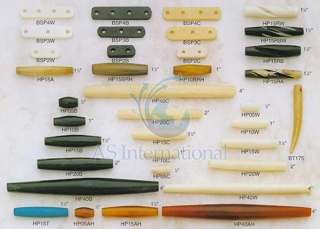 Mixed Polished Plain Horn Hair Pipe Bead, for Jewelry, Packaging Type : Plastic Box