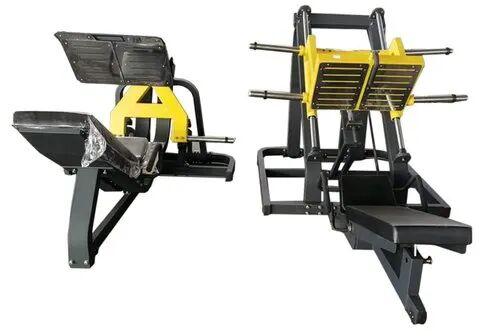 Manual Leg Press Machine, Color : Black Yellow