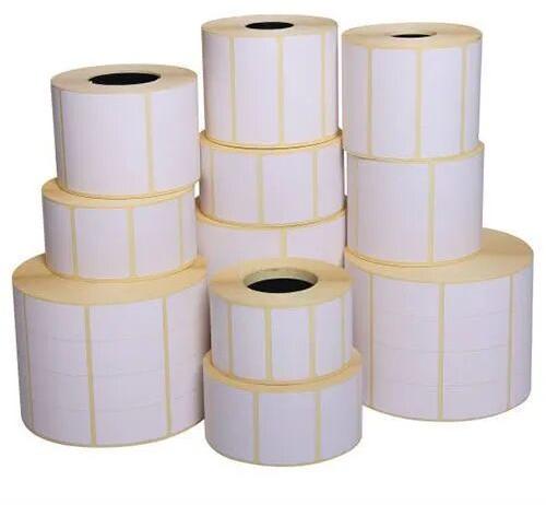 Barcode Labels Roll, Color : White
