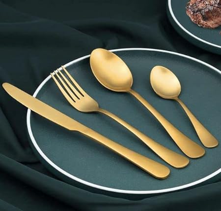 Polished royal pvd cutlery set, for Kitchen, Style : Modern