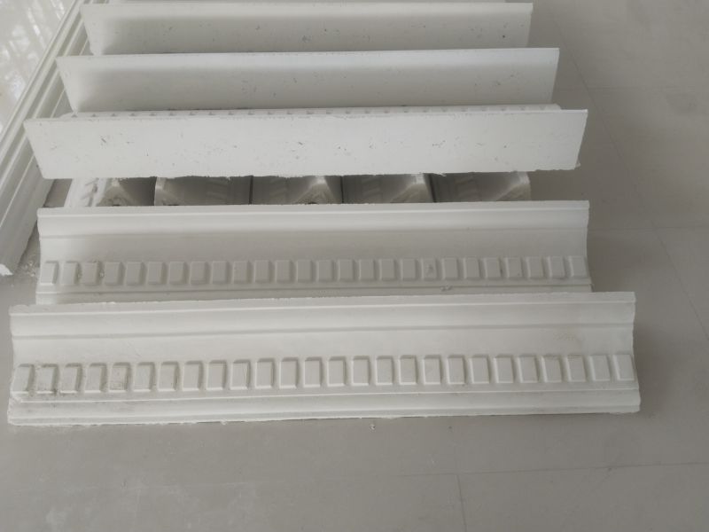 Creamy Plain GRC Cornices, for Ceiling, Style : Antique