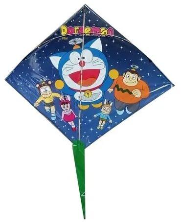 Doraemon Printed Plastic Kite, Shape : Square