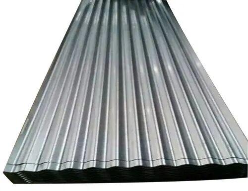 Rectangular Galvanized Iron Color Coated Roofing Sheet, Color : Silver