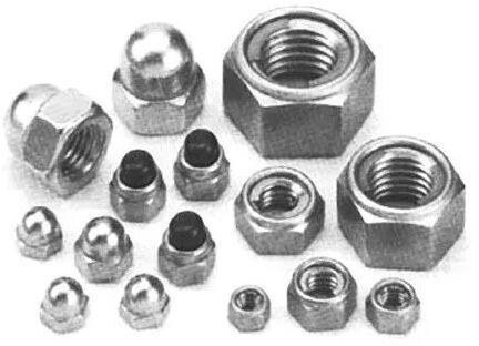 Hexagonal Mild Steel Nut, for Hardware Fitting, Bathroom Fitting, etc, Size : 6MM TO 50MM