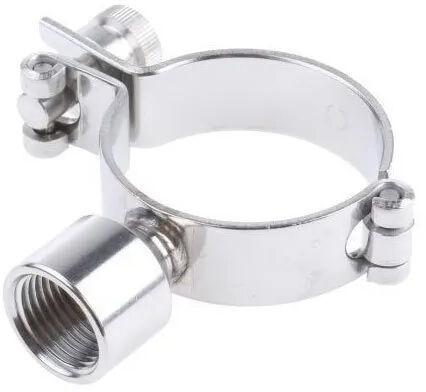 SS Pipe Clamps, Color : Silver