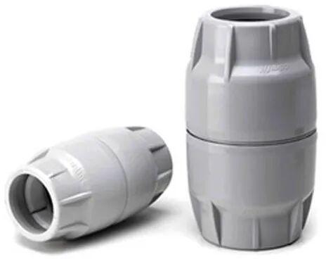 PVC Plastic Duct Coupler, for HDPE PIPE JOINDING, Size : 40mm-50mm