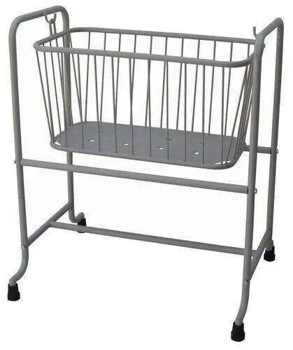 Mild Steel Hospital Baby Cradle, Size : 760X380X300mm