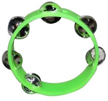 Round Stainless Steel Plastic Musical Tambourine