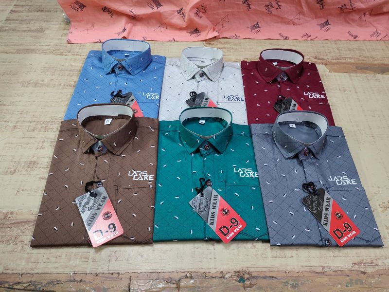 D9 Cotton Collar Neck mens printed shirts, Speciality : Quick Dry, Breathable