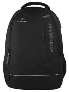Polyester Aristocrat Laptop Backpack, Color : Black