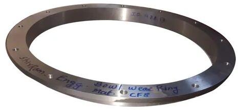 Round Stainless Steel Casing Wear Ring, Color : Silver