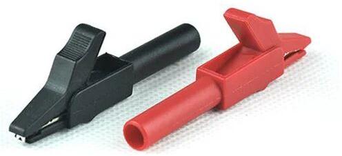 DTech Solutions Banana Female Connector Alligator Clip, Color : Black Red