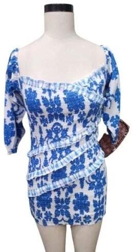 Sheqe apparels Printed Western Dresses, Size : All Size