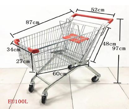 Polished Aluminum Shopping Trolley, Capacity : 10--20kg