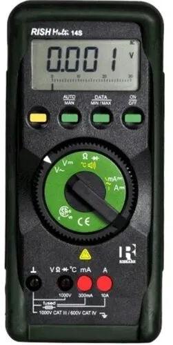 Rishabh Multimeter, Color : Black