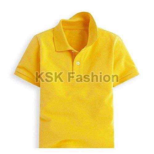 Cotton Plain Kids Polo T Shirt, Occasion : Casual Wear