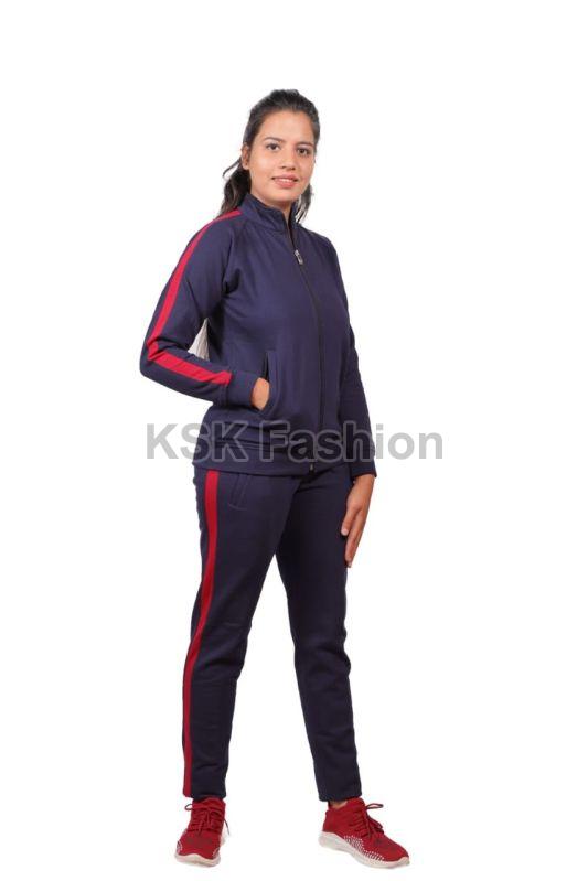Collar Ladies Sports Tracksuit, Style : Jackets, Pants