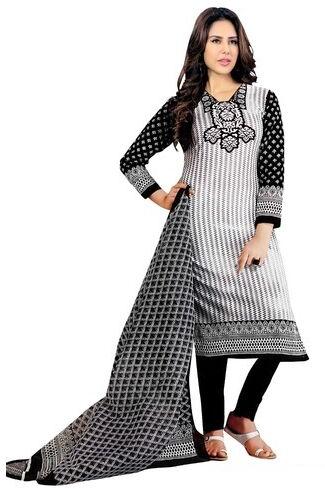 Ladies Cotton Suit Material, Technics : Embroidery Work
