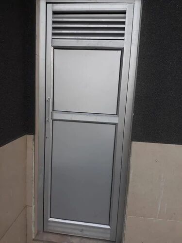  Aluminum Aluminum Bathroom Door, Color : Silver
