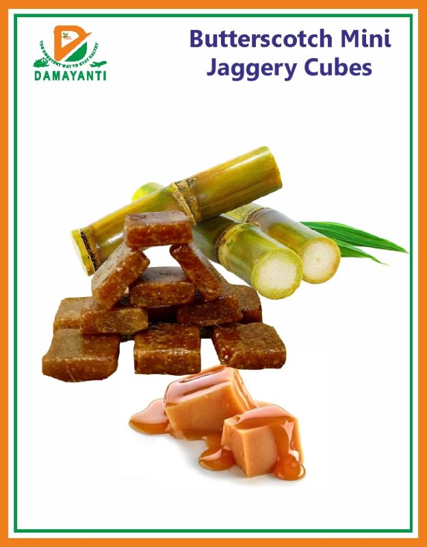 Natural BUTTERSCOTCH MINI JAGGERY CUBES, for Sweets, Feature : Non Harmful, Non Added Color, Freshness