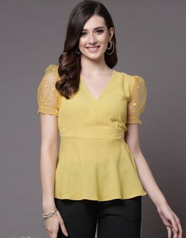 Ladies Yellow Top