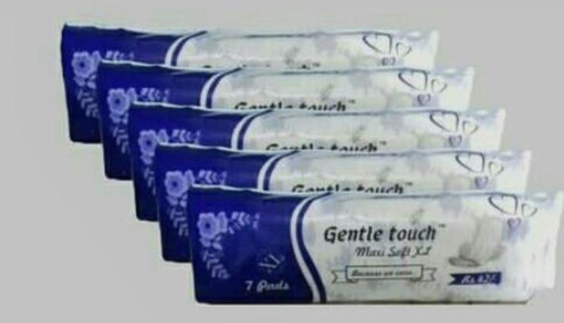 GENTLETOUCH Cotton Maxisoft XL Sanitary pads, Size : Medium