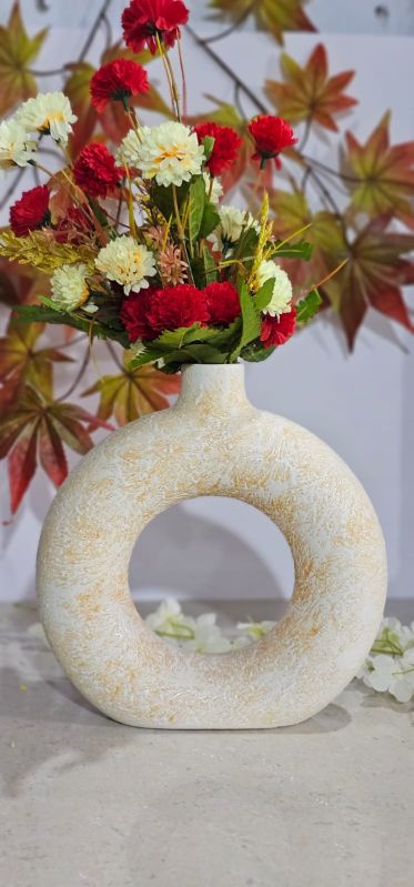 10 Inch Mustard Ring Flower Pot