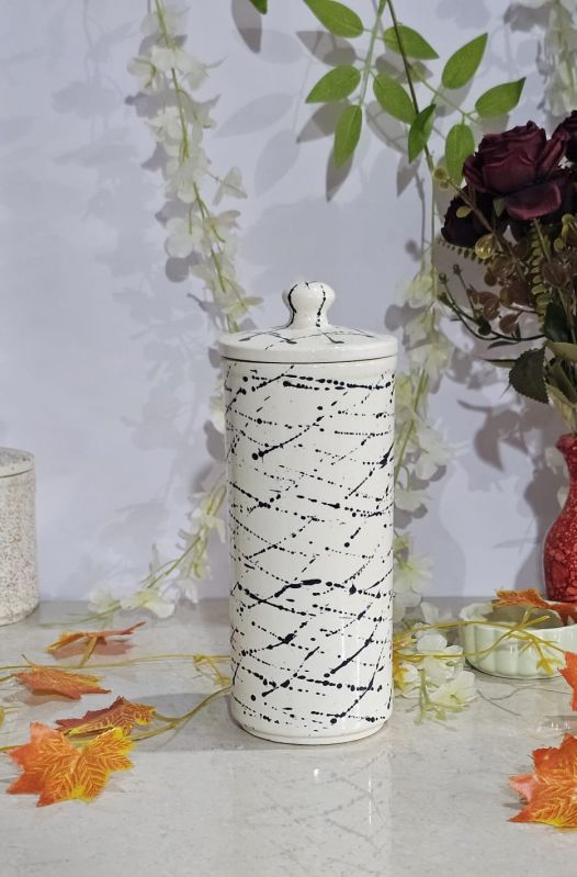 1Kg Black Textured Ceramic Jar, for Pickle, Storage, Feature : Fine Finishing, Leakage Proof, Unique Design