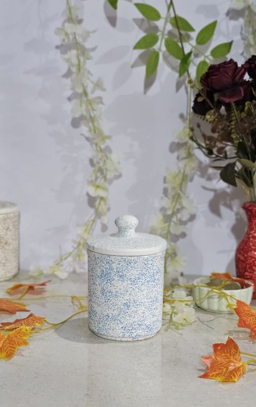 500gm Sky Blue Print Ceramic Jar