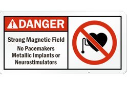 Electric And Magnetic Field Signs Board
