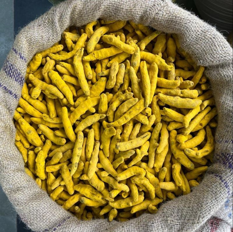 Yellow Turmeric Finger, for Spices, Food Medicine, Packaging Size : 50gm
