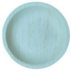 Creamy 8 Inch Round Areca Leaf Plate, for Serving Food