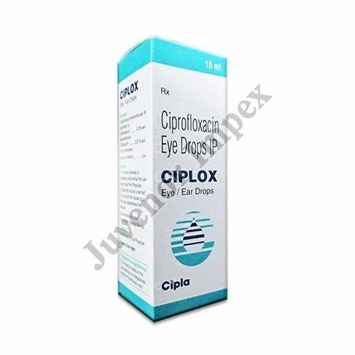 Liquid Plastic Ciplox Eye Drop, for Hospital, Clinical Personal, Packaging Size : 10 ml